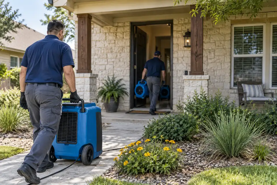 Illustrative image: Restoration scene at a Central Texas-style home
