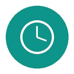 24/7 emergency clock icon